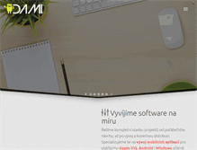 Tablet Screenshot of damidev.com